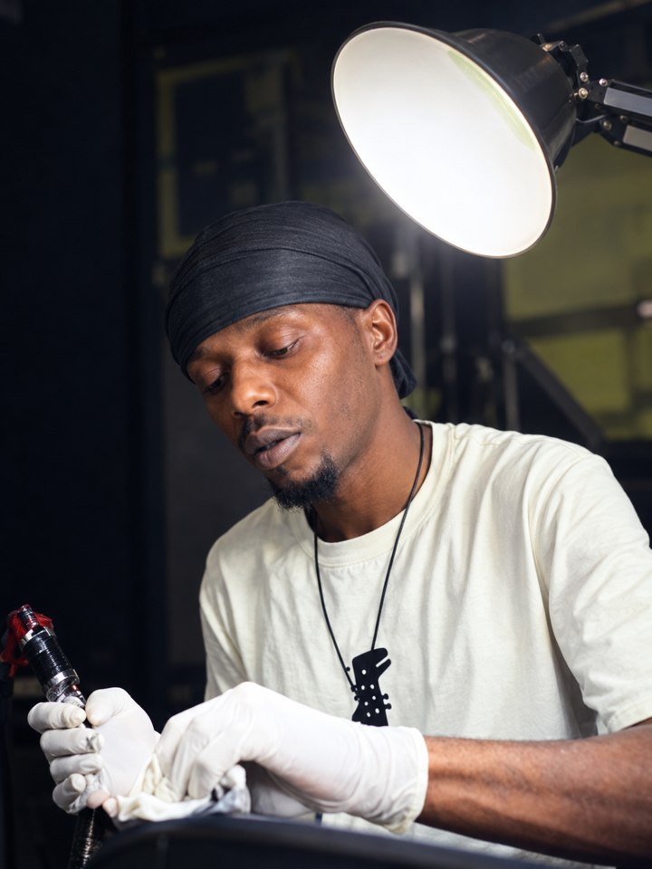 Le dessin sur la peau : Rayza en studio de tatouage.